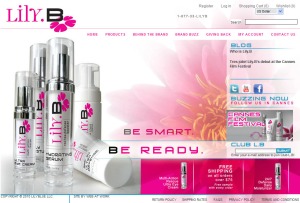 Lily.B Skincare website